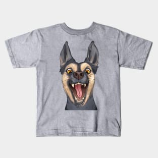 Cute surprised puppy Kids T-Shirt